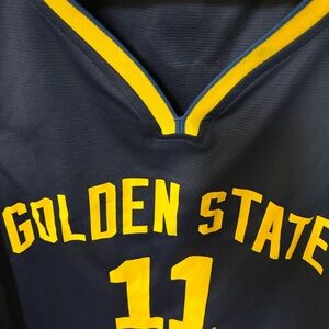 Golden State Warriors Navy and Yellow Jersey